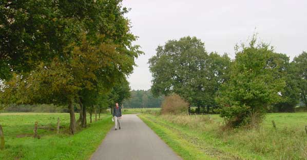 landweg noordelijk van Bentheim