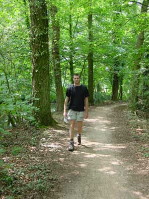 HJ in het bos